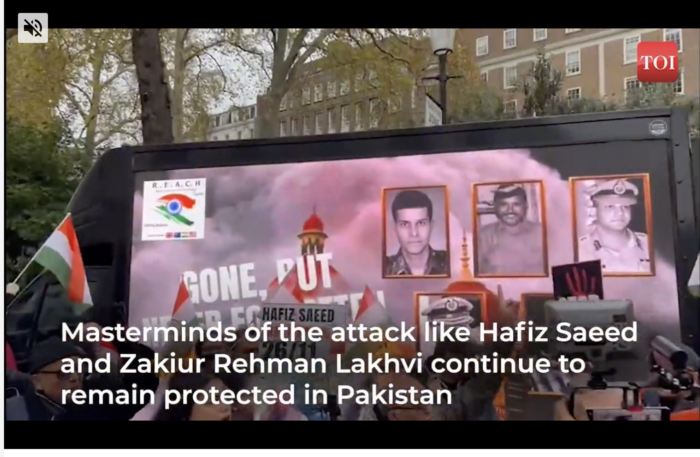 British Indians protest outside Pakistan High Commission on 26/11 anniversary